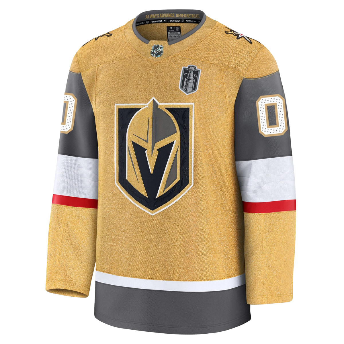 Customizable Vegas Golden Knights Fanatics Premium Official NHL Home Jersey With 2026 Stanley Cup Final Patch