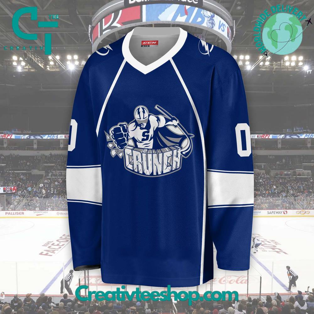 Ahl Syracuse Crunch 2024 Blue Hockey Jersey