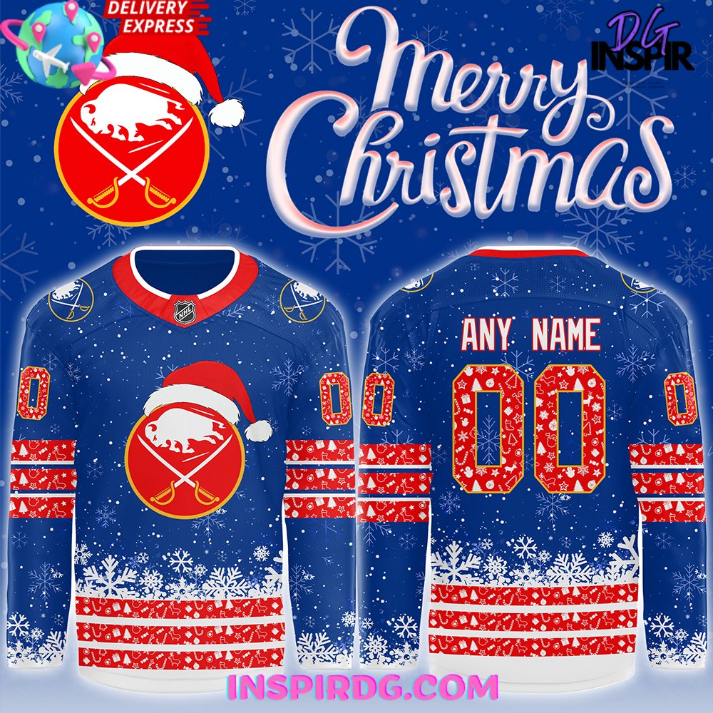 Buffalo Sabres Merry Christmas 2024 Hockey Jersey