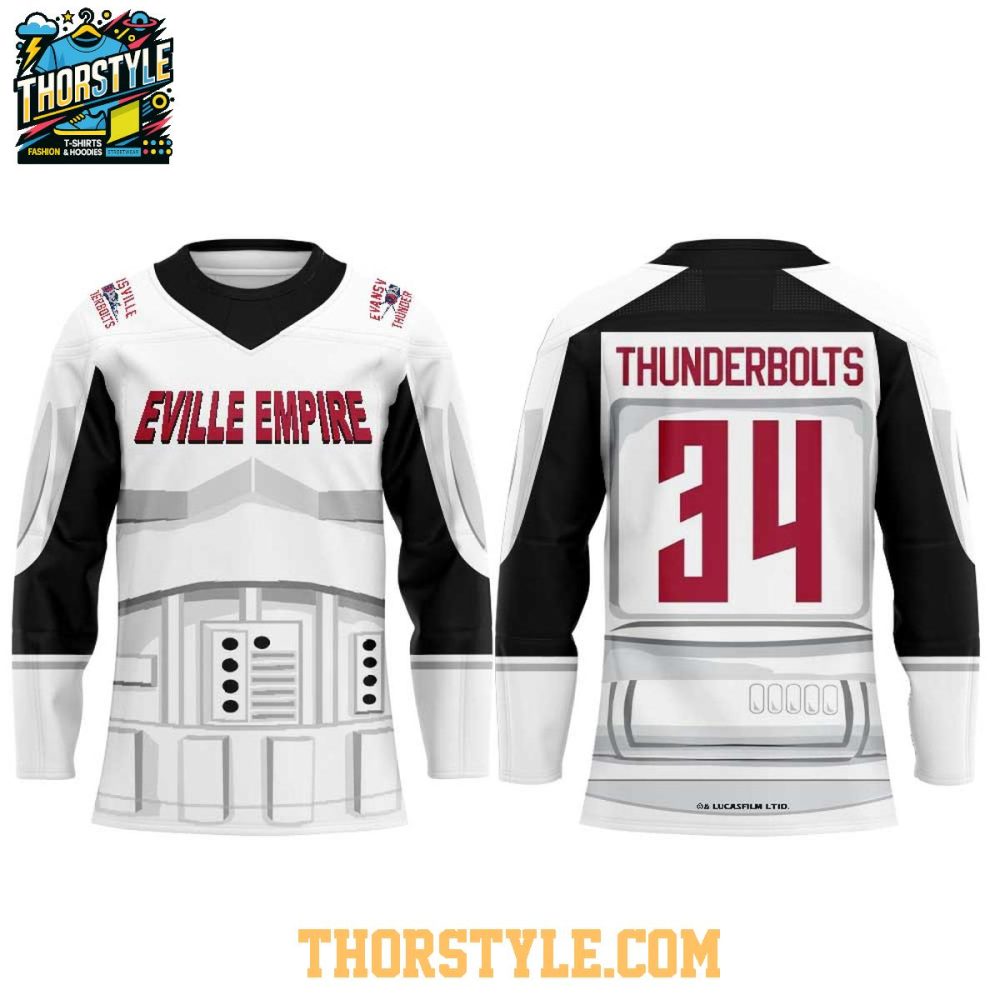 Evansville Thunderbolts 2026 Star Wars Night Personalized Hockey Jersey