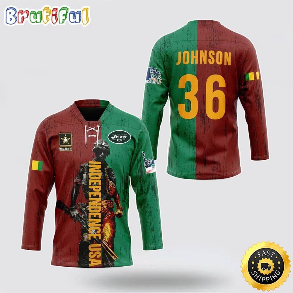 Personalized NFL New York Jets Hockey Jersey Vietnam Veterans Day Nfl Hockey Jersey For Fans