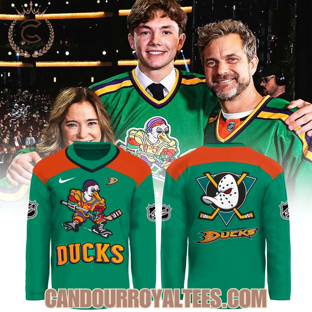 Anaheim Ducks Quack Attack Retro Edition Green Hockey Jersey