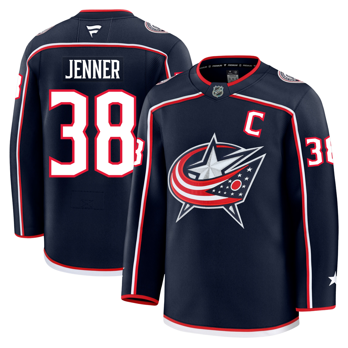 Boone Jenner Columbus Blue Jackets Fanatics Premium Home Jersey