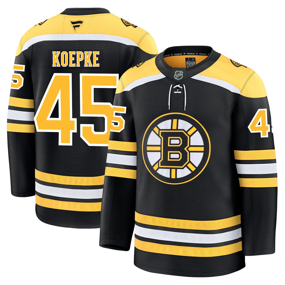 Cole Koepke Boston Bruins Fanatics Premium Home Jersey