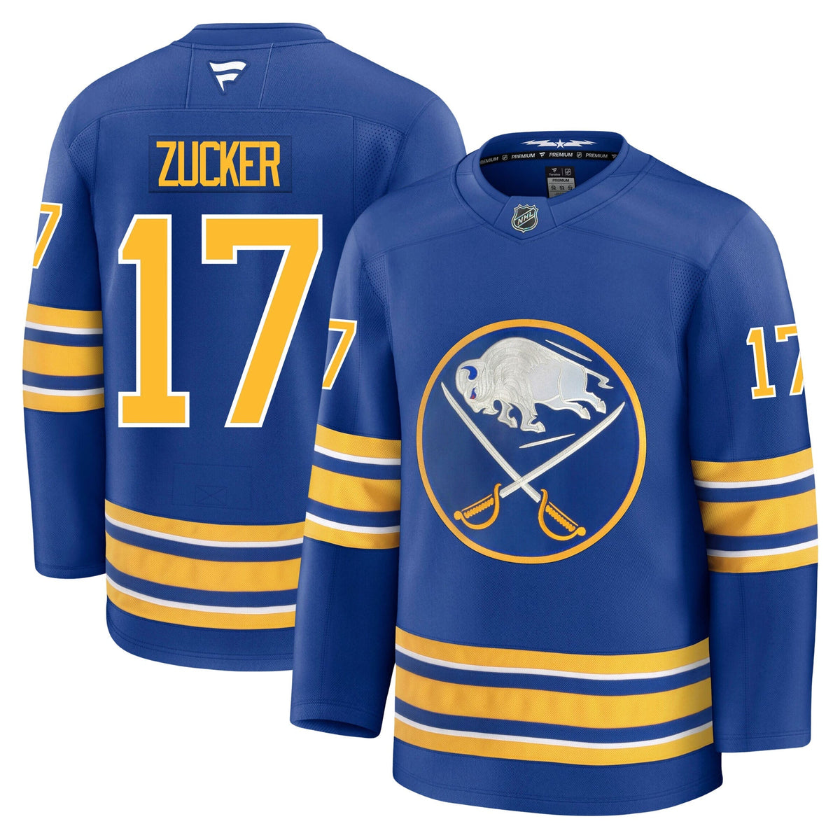 Jason Zucker Buffalo Sabres Fanatics Premium Home Jersey