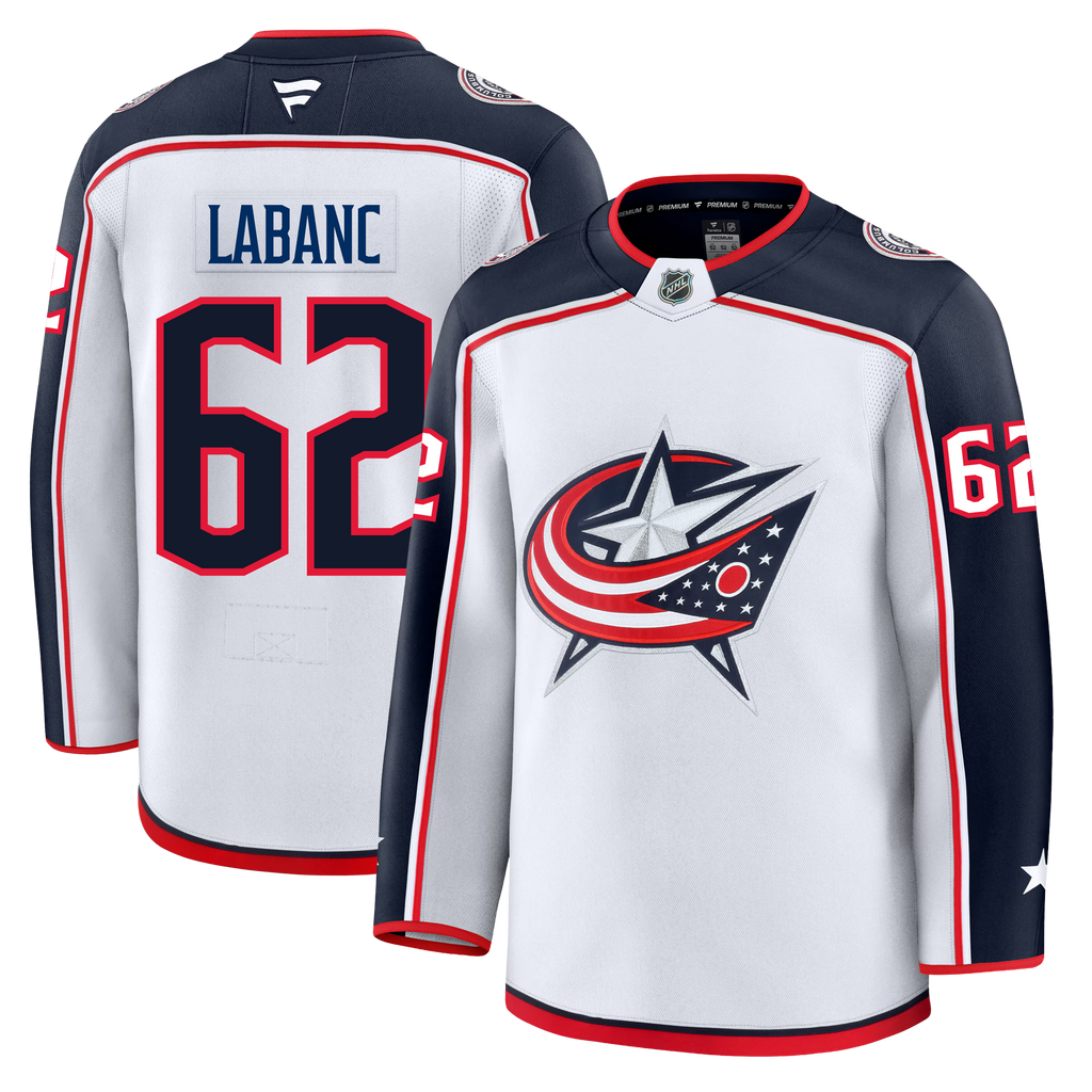 Kevin Labanc Columbus Blue Jackets Fanatics Premium Away Jersey