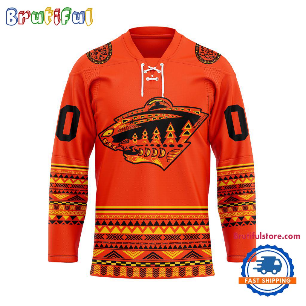 NHL Minnesota Wild National Day For Truth And Reconciliation Design Hockey Jersey, Sport Jersey Shirt