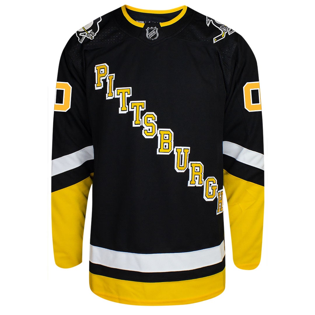 Customizable Pittsburgh Penguins Adidas Primegreen Authentic NHL Hockey Jersey